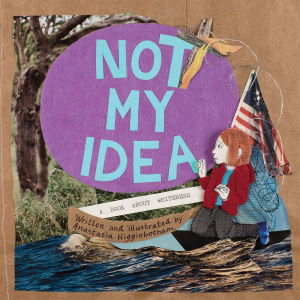 Not My Idea artistic cover of person holding a flag